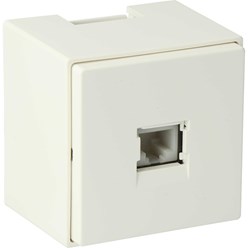 DP25 1-voudig Datapunt Cat.5e wit (RAL 9010)